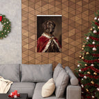 Great Dane Kings & Queens matte poster print by Tritan, framed on wall