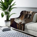 Great Dane Kings & Queens Royal Portrait Regal Throw Blanket | Premium Dog Prints | Tritan