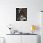 Great Dane Medieval Knight canvas print by Tritan, desk wall