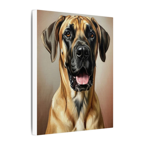 Gallery-wrapped canvas side profile showing the 0.75 inch depth