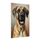 Great Dane Oil Portrait canvas print by Tritan, side