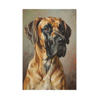 Great Dane Oil Portrait canvas print by Tritan, front