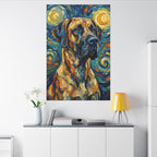 Great Dane Post-Impressionist canvas print by Tritan, desk wall