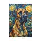 Great Dane Post-Impressionist canvas print by Tritan, front