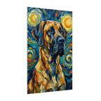 Great Dane Post-Impressionist canvas print by Tritan, side