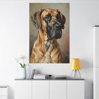Great Dane Oil Portrait canvas print by Tritan, desk wall