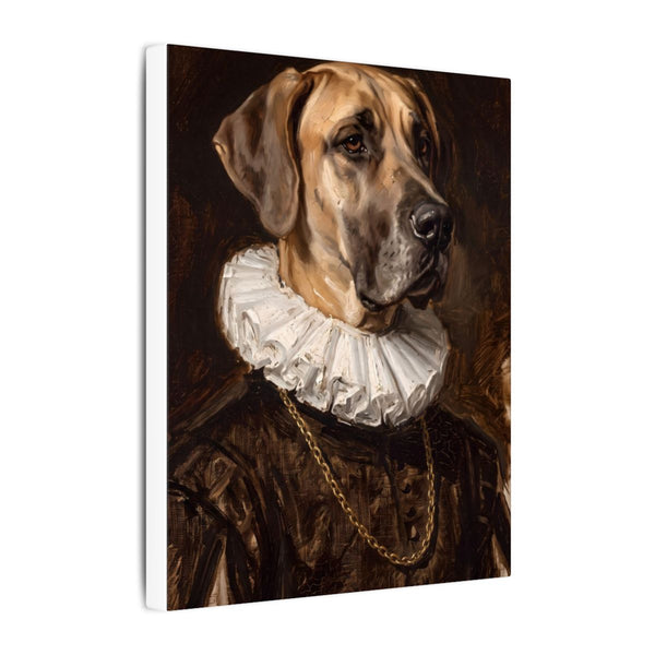 Great Dane Renaissance Royal Portrait Canvas Wall Art, Regal Dog Painting, Great Dane Lover Gift, Stretched Canvas