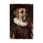 Great Dane Renaissance Royal matte poster print by Tritan, front