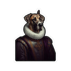 Great Dane Renaissance Royal vinyl sticker by Tritan, front