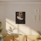 Great Dane Renaissance Royal canvas print by Tritan, sofa wall