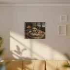 Havanese Acrylic canvas print by Tritan, sofa wall
