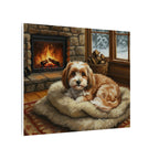 Havanese Acrylic canvas print by Tritan, side