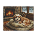 Havanese Acrylic canvas print by Tritan, front