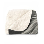 Havanese Charcoal Portrait Sherpa Fleece Blanket | Dog Lover Gift