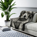Havanese Charcoal Portrait Throw Blanket | Premium Dog Prints | Tritan