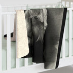 Havanese Charcoal Portrait Throw Blanket | Premium Dog Prints | Tritan