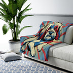 Havanese Comic Pop Art Throw Blanket | Premium Dog Prints | Tritan