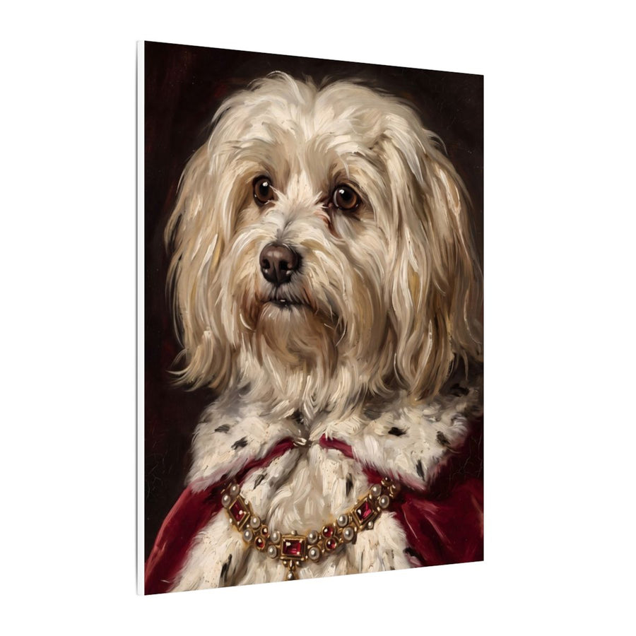 Havanese Kings & Queens canvas print by Tritan, side