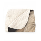 Havanese Kings & Queens sherpa blanket by Tritan, folded