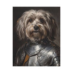 Havanese Medieval Knight canvas print by Tritan, front