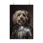 Havanese Medieval Knight matte poster print by Tritan, front