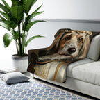 Havanese Medieval Knight Portrait Regal Throw Blanket | Premium Dog Prints | Tritan