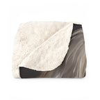 Havanese Medieval Knight sherpa blanket by Tritan, folded