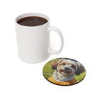 Havanese Oil Painting Soccer Portrait Coaster, Dog Art Decor, Pet Lover Gift, Havanese Mom Dad Gift
