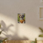 Havanese Oil Painting Soccer Portrait Stretched Canvas Wall Art | Havanese Dog Gift | Pet Owner Decor