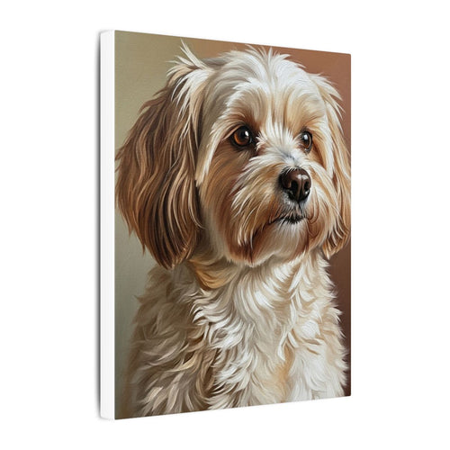 Gallery-wrapped canvas side profile showing the 0.75 inch depth