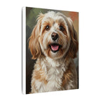 Havanese Oil Portrait Canvas Wall Art | Dog Lover Gift | Havanese Mom Dad Decor | Custom Pet Art Print | Distinctive Havanese Gift Idea