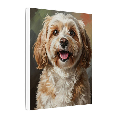 Gallery-wrapped canvas side profile showing the 0.75 inch depth