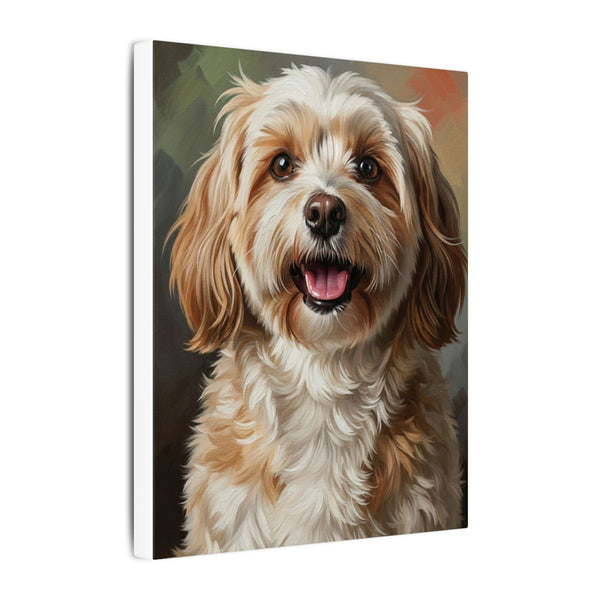Havanese Oil Portrait Canvas Wall Art | Dog Lover Gift | Havanese Mom Dad Decor | Custom Pet Art Print | Distinctive Havanese Gift Idea
