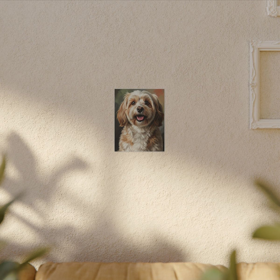 Havanese Oil Portrait Canvas Wall Art | Dog Lover Gift | Havanese Mom Dad Decor | Custom Pet Art Print | Distinctive Havanese Gift Idea