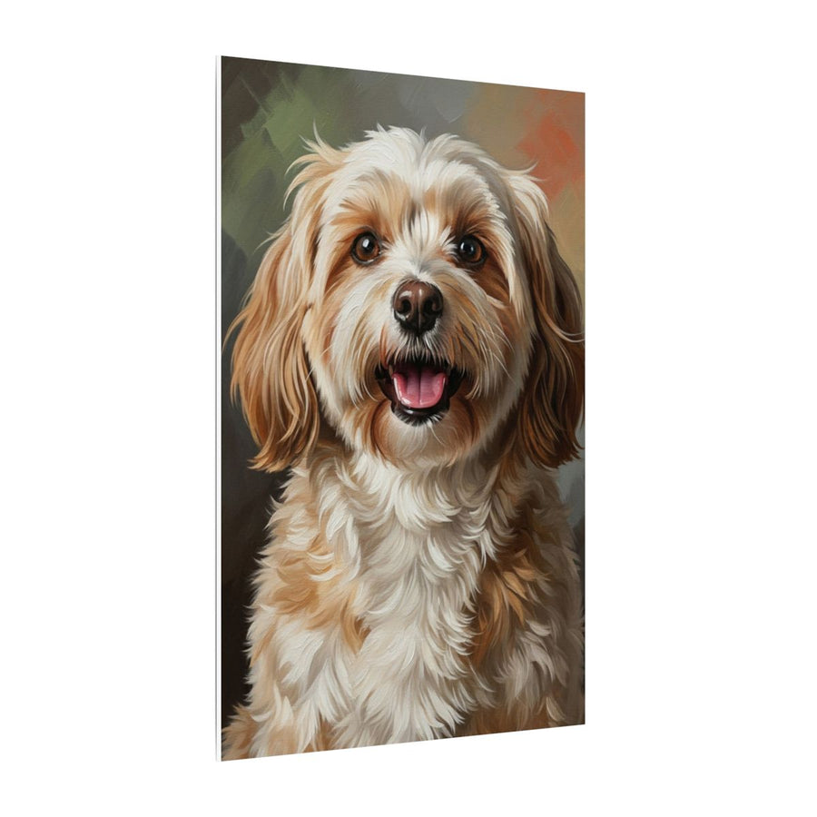 Havanese Oil Portrait canvas print by Tritan, side