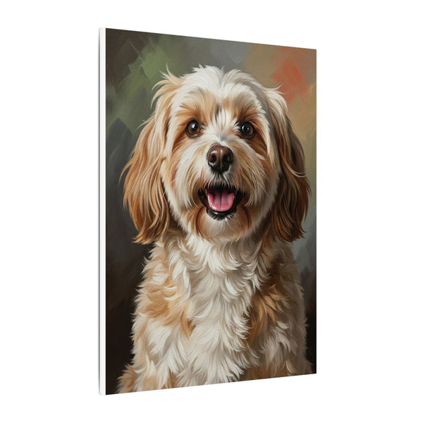 Havanese Oil Portrait Canvas Wall Art | Dog Lover Gift | Havanese Mom Dad Decor | Custom Pet Art Print | Unique Havanese Gift Idea