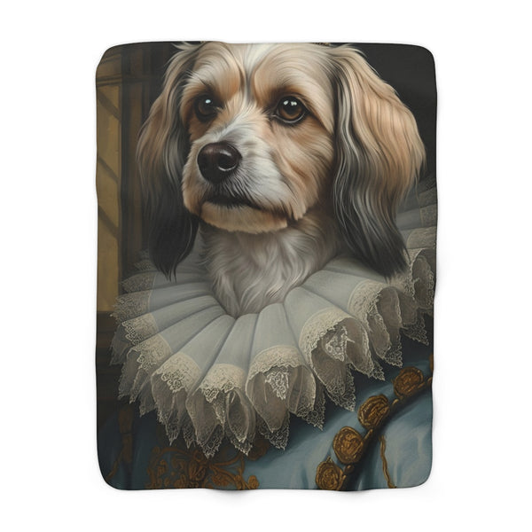 Havanese Renaissance Royal Portrait Throw Blanket | Premium Dog Prints | Tritan