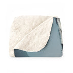 Siberian Husky Kings & Queens sherpa blanket by Tritan, folded