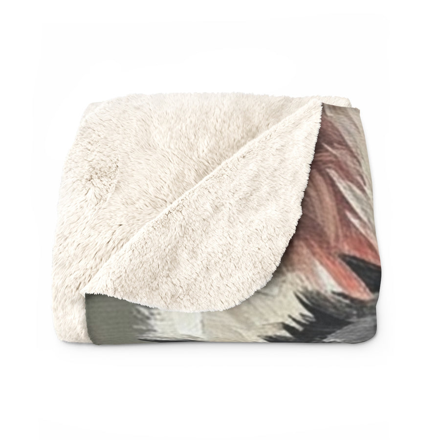 Husky Oil Portrait Warm Throw Blanket | Premium Dog Prints | Tritan