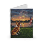 Independence Pups Corgi Spiral Notebook | Tritan