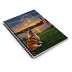 Independence Pups Corgi Spiral Notebook | Tritan
