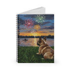 Independence Pups French Bulldog Spiral Notebook | Tritan