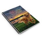 Independence Pups Golden Retriever Spiral Notebook | Tritan