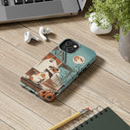 Jack Russell Terrier Halloween tough phone case by Tritan, on a desk