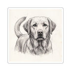 Labrador Retriever Graphite vinyl sticker by Tritan, front