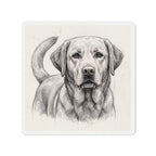 Labrador Retriever Graphite die-cut magnet by Tritan, front