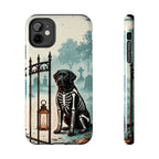 Labrador Retriever Halloween tough phone case by Tritan, front and side