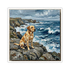 Labrador Retriever Acrylic vinyl sticker by Tritan, front