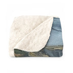 Labrador Retriever Acrylic sherpa blanket by Tritan, folded