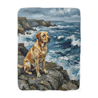 Labrador Retriever Acrylic sherpa blanket by Tritan, front